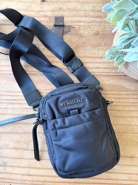 MZ Wallace Mini Bowery NWOT Nylon Crossbody Bag  Black